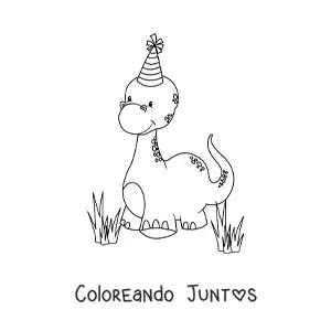 45 Dibujos de Dinosaurios Bebés para Colorear Gratis Coloreando Juntos