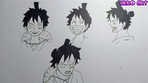 Bí kíp cách vẽ luffy dễ nhất theo phong cách manga anime