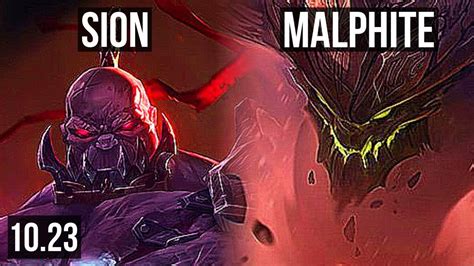 Allorim SION Vs MALPHITE TOP 7 0 6 Rank 2 Sion Godlike NA