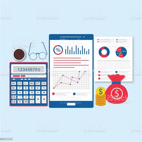 Business Analytics Intelligence Concept Financial Charts To Analyze Profit And Finance Stock