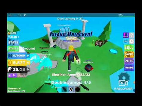 ROBLOX (NINJA LEGENDS) TRIP TO ASTRAL ISLAND - YouTube