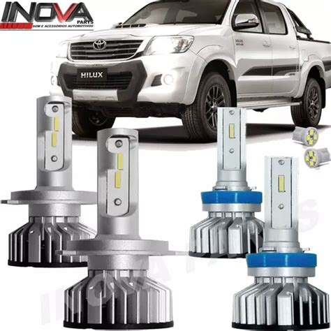 Lampada Ultra Led Xtreme Hilux Srv 2015 A 2019 Farol E Milha