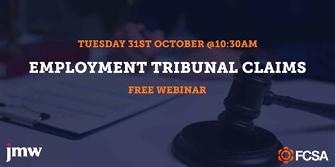 Employment Tribunal Process • Webinar • Fcsa