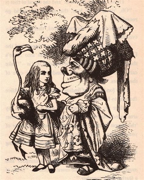 1986 Alices Adventures In Wonderland Original John Tenniel Vintage Print Lewis Carroll Nursery