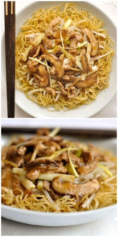 Pork Chow Mein Cantonese Style This Easy And Authentic Cantonese Recipe Is Made With Crispy