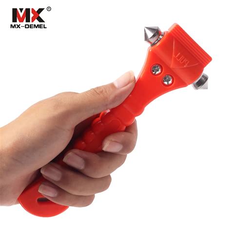 Outdoor Mini Car Safety Hammer Life Saving Escape Emergency Hammer Seat Belt Cutter Window Glass ...