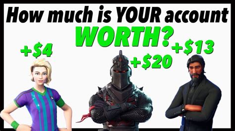 How Much Is Your Fortnite Account Worth Realistic Youtube