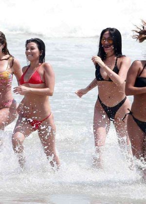 Kourtney Kardashian In Red Bikini At The Beach In Tulum Gotceleb