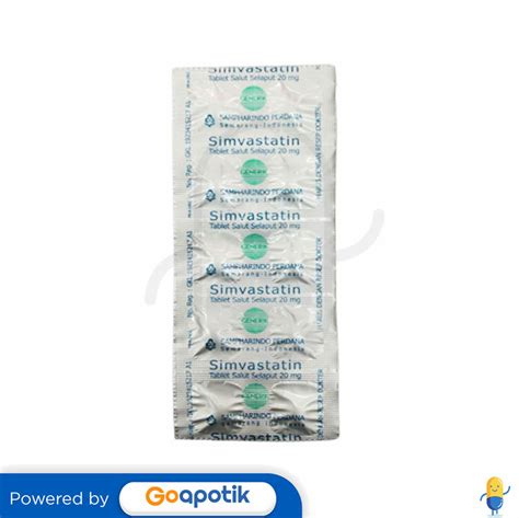 SIMVASTATIN SAMPHARINDO 20 MG STRIP 10 TABLET Kegunaan Efek Samping