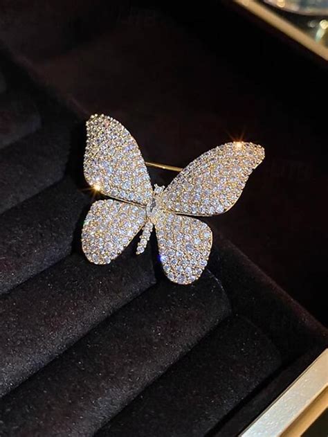 Femme Broche R Tro Papillon El Gant Animaux Mode Luxe Unique Broche