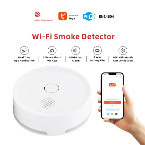 Heiman Tuya Wifi Smart Smoke Detector Smoke Alarm With En 14604