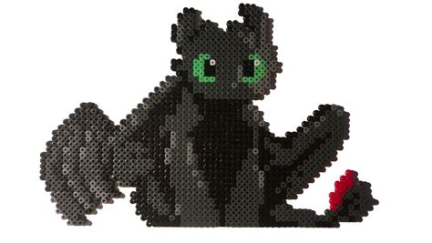 Toothless Perler Beads Pixel Art Pattern How Train Your Dragon