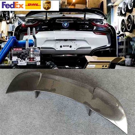 Real Carbon Fiber Rear Trunk Spoiler Wing Rear Lid For Bmw I8 2014 2018 Ebay