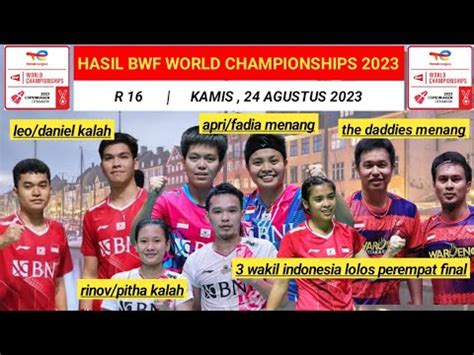 Hasil Bwf World Championships Hari Ini Besar Wakil