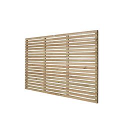 Forest Garden Pressure Treated Contemporary Slatted Fence Panel 6 X 4