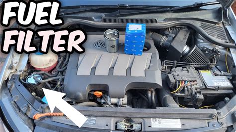 How To Replace Fuel Filter Vw Polo Mk Tdi Youtube