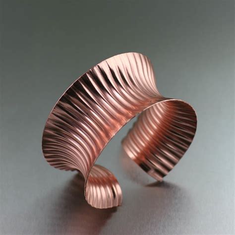 Corrugated Copper Cuff Bracelet Is Your 7th Wedding Annive Flickr