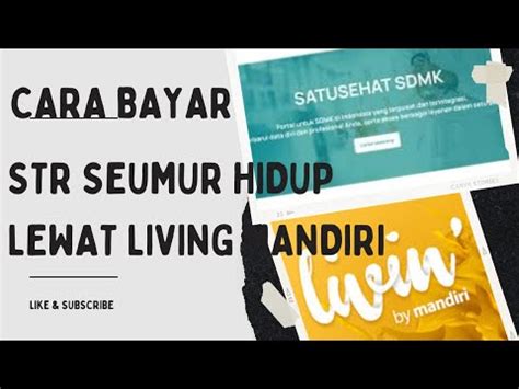 CARA BAYAR STR SEUMUR HIDUP LEWAT LIVING MANDIRI YouTube