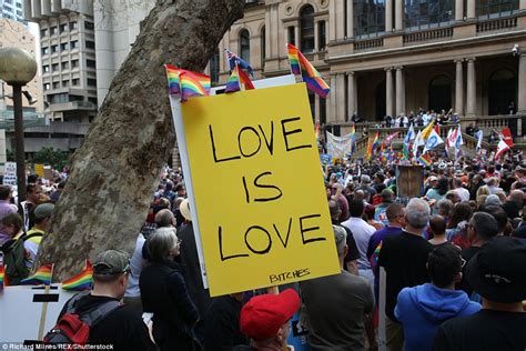 Thousands Of Gay Marriage Supporters Rally In Sydney Daily Mail Online