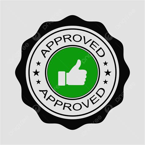 Seal Of Approval Clipart Hd PNG, Approved Stamp Vector Seal Ok, Seal ...