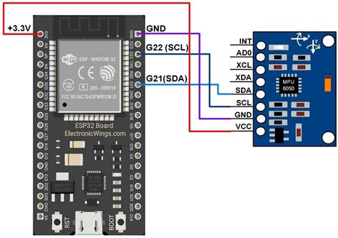 Mpu Gyroscope Interfacing With Esp Esp