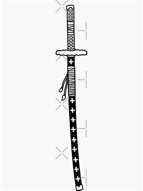 Trafalgar Laws Katana Sticker For Sale By Agashyou Redbubble