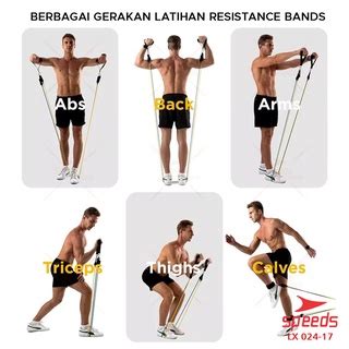 Jual SPEEDS Resistance Bands 11 In 1 Set Power Resistance Set Tali