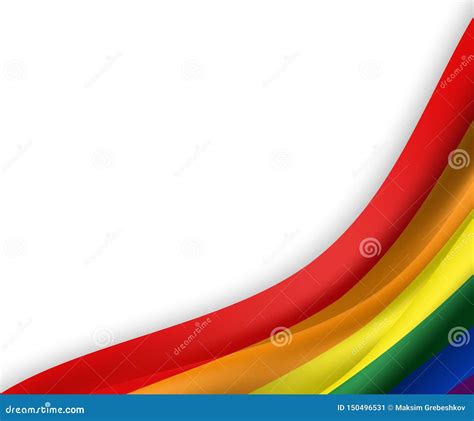 Fita Ou Bandeira De Ondula O A Bandeira Do Orgulho De Lgbt