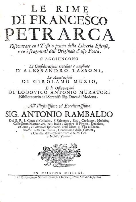 La Prima Edizione Critica Dell Opera Di Francesco Petrarca Le Rime