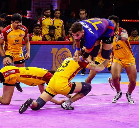 Pkl Dabang Delhi Kc Back On Winning Ways As They Thrash Telugu