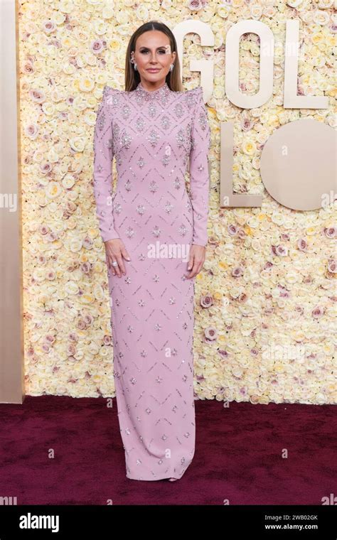 Keltie Knight Arrives At The 81st Golden Globe Awards On Sunday Jan 7
