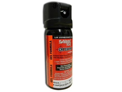 Sabre Red Pepper Spray MK 3 Crossfire 1 8oz Gel OC Spray EBay