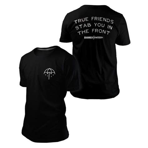 Camiseta Bring Me The Horizon Bmth Camisa Guarda Chuva Preto P