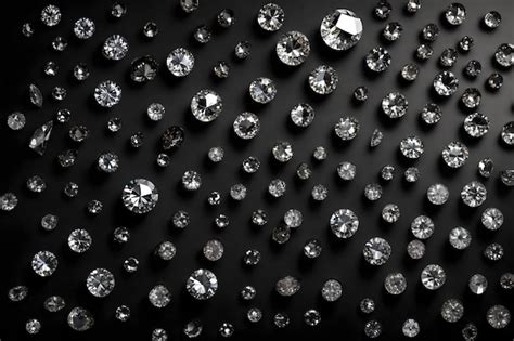 Fondo Plano De Diamante Negro Foto Premium