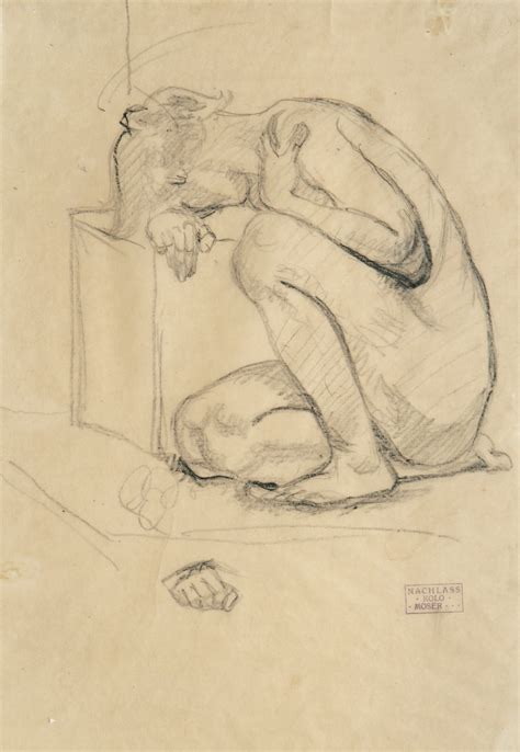 Squatting Female Nude Leopold Museum Online Collection