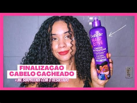 TESTEI CREME DE PENTEAR DABELLE HAIR LOVE E ME SURPREENDI O