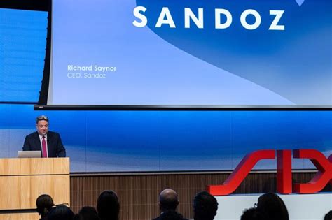 sandoz shares fall  finance chief change wsj