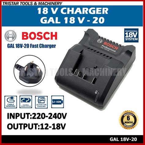 Bosch Professional 18v Charger Fast Charge Gal 18v 20 Li Ion Bosch