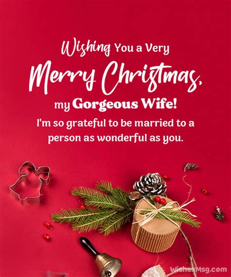 Merry Christmas Wishes For Wife Romantic Sweet