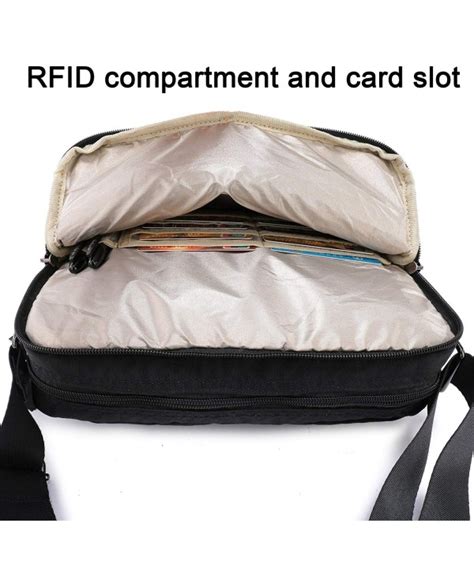 Rfid Travel Crossbody Bag Waterproof Nylon Shoulder Purse Bag Women Handbag Black M C8184k74kd8