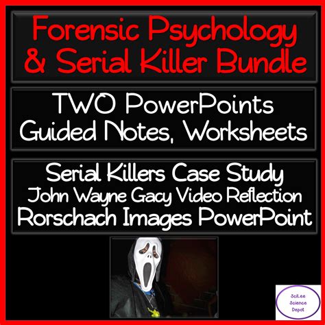 Forensics Psychology And Serial Killer Bundle Made By Teachers