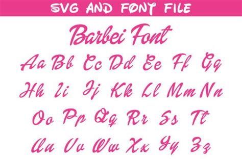 1 Barbie Font Svg Designs & Graphics