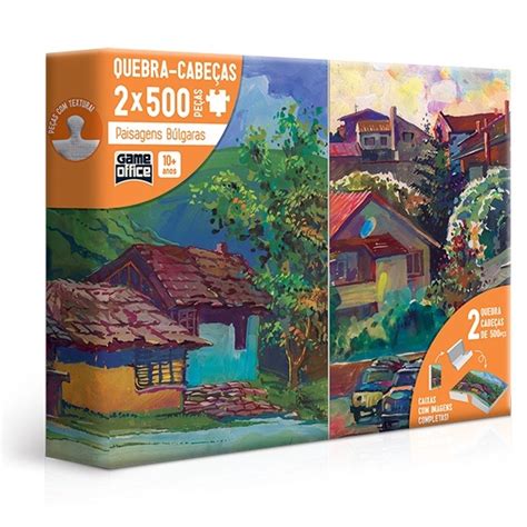 KIT Quebra Cabeça 500 500 peças Paisagens Bulgaras Shopee Brasil