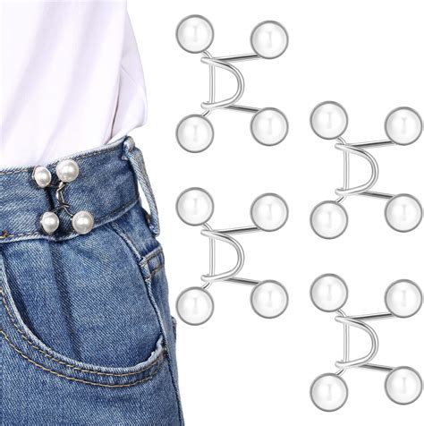 Amazon Pieces Jean Button Pins Adjustable Waist Buckle Extender