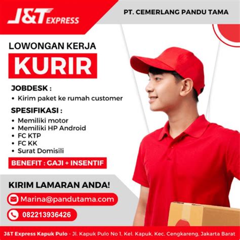 Lowongan Kerja Kurir Di PT Cemerlang Pandu Tama JakartaKerja