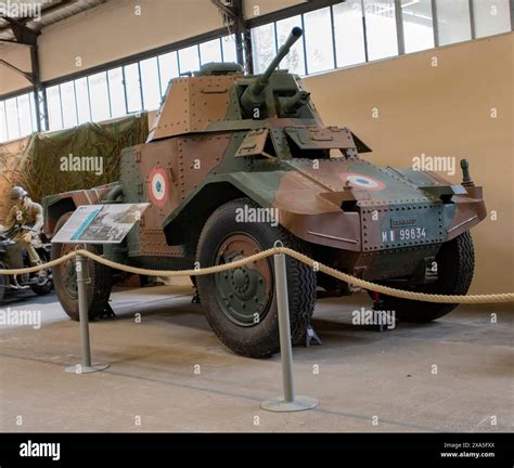 Amd 35 At Museum Of Armored Vehicles In Saumur France Stock Photo Alamy