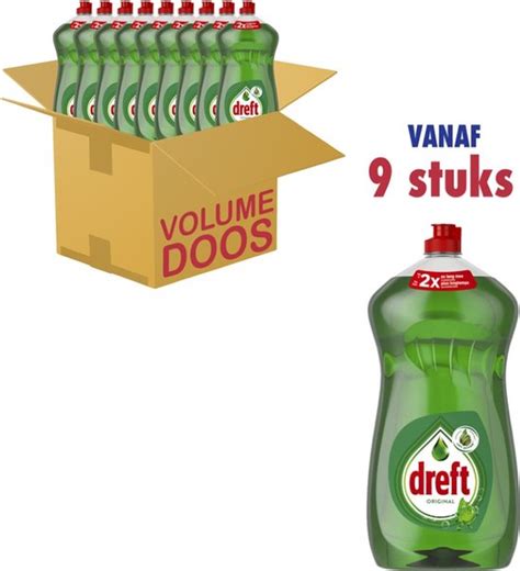 9x Dreft LiftAction Afwasmiddel Original 1200 Ml Bol