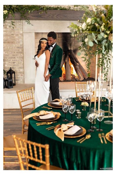 Elegant Emerald Green And Gold Wedding A Timeless Trend