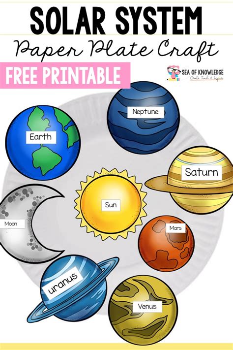 Solar System Worksheets for Preschoolers - Fun Craft Activity