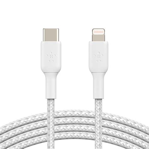 Belkin Câble USB C vers Lightning MFI renforcé blanc 1 m